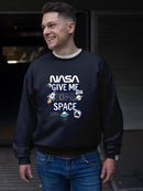Nasa Give Me Some Space Hoodie -SmartPrintsInk Designs