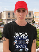 Nasa Give Me Some Space T-shirt -SmartPrintsInk Designs