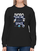 Nasa Give Me Some Space Hoodie -SmartPrintsInk Designs
