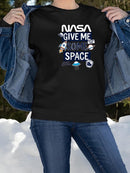 Nasa Give Me Some Space Hoodie -SmartPrintsInk Designs