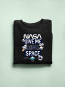 Nasa Give Me Some Space Hoodie -SmartPrintsInk Designs