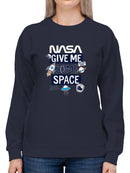 Nasa Give Me Some Space Hoodie -SmartPrintsInk Designs