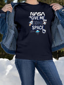 Nasa Space Drawing T-shirt -SmartPrintsInk Designs