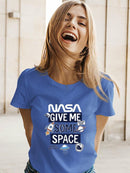Nasa Give Me Some Space T-shirt -SmartPrintsInk Designs