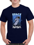 Nasa Space Drawing T-shirt -SmartPrintsInk Designs