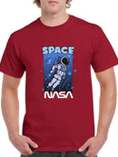 Nasa Space Drawing T-shirt -SmartPrintsInk Designs