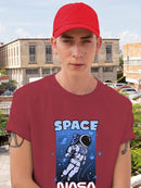 Nasa Space Drawing T-shirt -SmartPrintsInk Designs