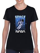 Nasa Space Drawing T-shirt -SmartPrintsInk Designs