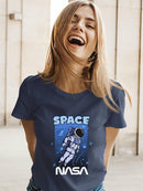 Nasa Space Drawing T-shirt -SmartPrintsInk Designs