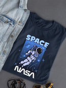 Nasa Space Drawing T-shirt -SmartPrintsInk Designs