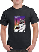 Nasa Astronaut Cat T-shirt -SmartPrintsInk Designs