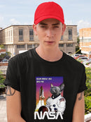 Nasa Astronaut Cat T-shirt -SmartPrintsInk Designs