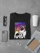 Nasa Astronaut Cat T-shirt -SmartPrintsInk Designs
