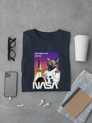 Nasa Astronaut Cat T-shirt -SmartPrintsInk Designs