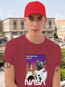 Nasa Astronaut Cat T-shirt -SmartPrintsInk Designs