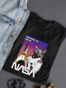 Nasa Astronaut Cat T-shirt -SmartPrintsInk Designs