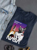 Nasa Astronaut Cat T-shirt -SmartPrintsInk Designs
