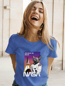 Nasa Astronaut Cat T-shirt -SmartPrintsInk Designs