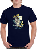 Nasa Where I Am? Astronaut T-shirt -SmartPrintsInk Designs
