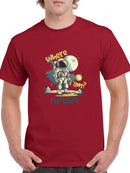 Nasa Where I Am? Astronaut T-shirt -SmartPrintsInk Designs