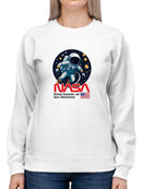 Nasa Astronaut In The Space Hoodie -SmartPrintsInk Designs