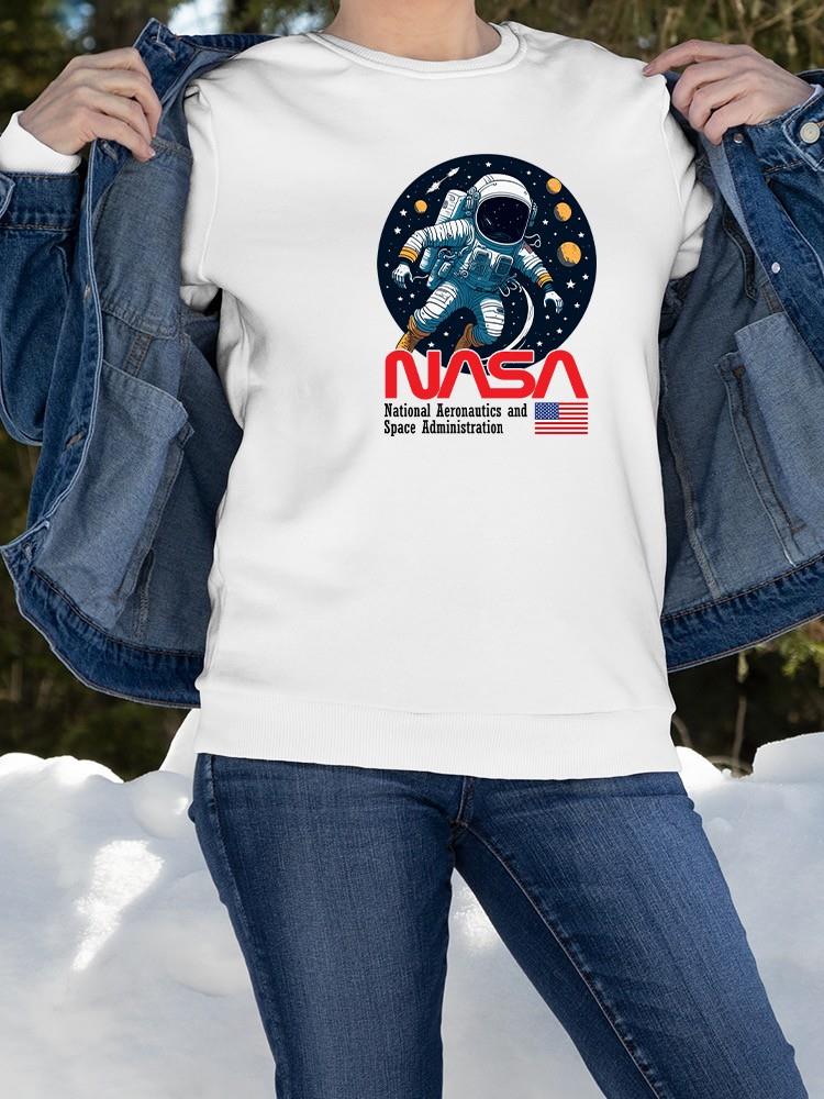 Nasa Astronaut In The Space Hoodie -SmartPrintsInk Designs