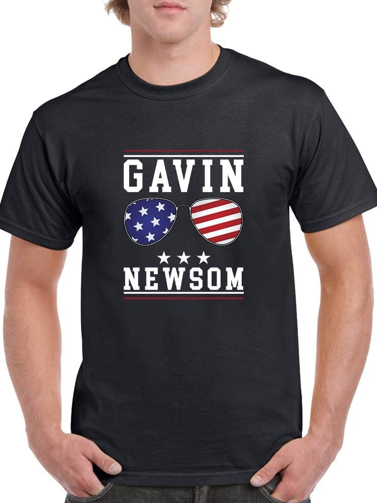 Gavin Newsom American Sunglasses T-shirt -SmartPrintsInk Designs