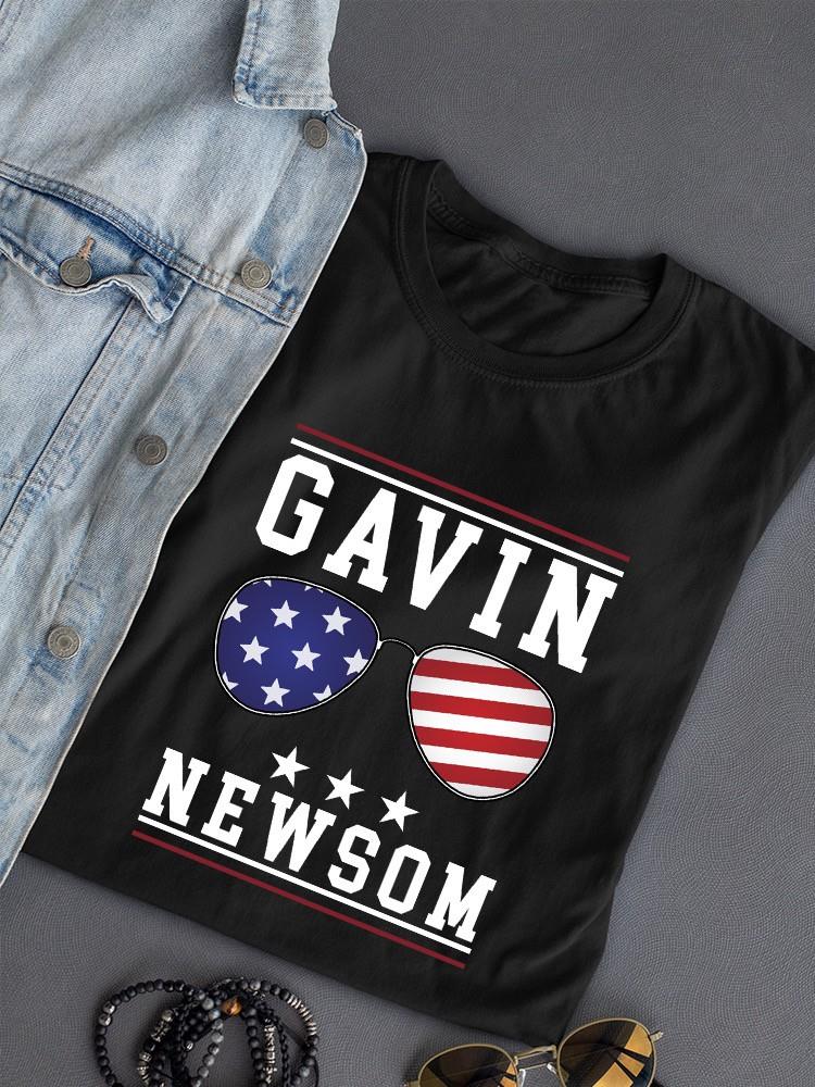 Gavin Newsom American Sunglasses T-shirt -SmartPrintsInk Designs