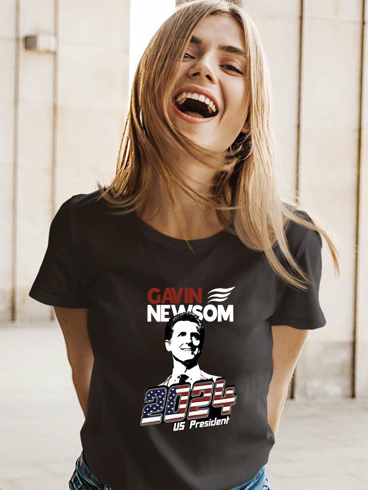Gavin Newsom 2024 President T-shirt -SmartPrintsInk Designs