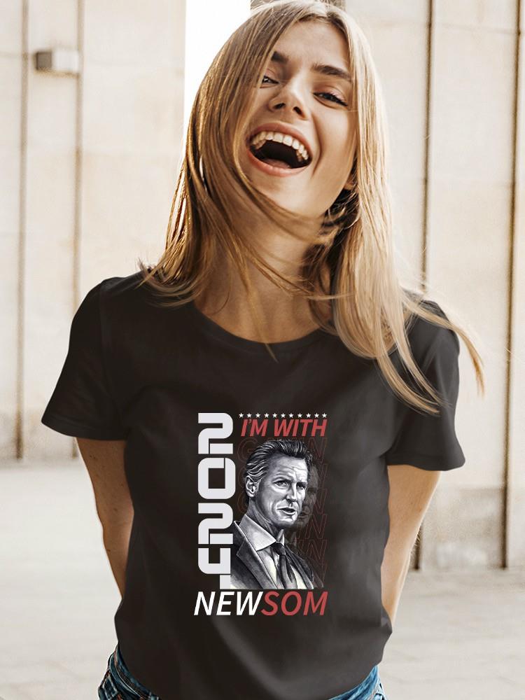 I'm With Newsom 2024 T-shirt -SmartPrintsInk Designs
