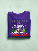 Ugly Sweater Merry Christmas Hoodie -SmartPrintsInk Designs