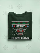 Santa Merry Christmas Hoodie -SmartPrintsInk Designs