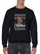 Ugly Xmas Sweater Cool Santa Hoodie -SmartPrintsInk Designs