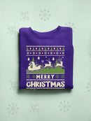 Merry Christmas Ugly Sweater Hoodie -SmartPrintsInk Designs