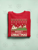 Merry Christmas Ugly Sweater Hoodie -SmartPrintsInk Designs