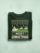 Merry Christmas Ugly Sweater Hoodie -SmartPrintsInk Designs