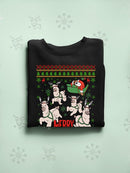 Merry Christmas Sleepy Santa Hoodie -SmartPrintsInk Designs