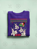 Merry Christmas Sleepy Santa Hoodie -SmartPrintsInk Designs