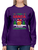 This Santa Loves Going Down Hoodie -SmartPrintsInk Designs