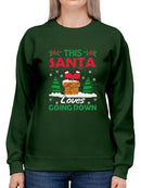 This Santa Loves Going Down Hoodie -SmartPrintsInk Designs