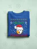 Meowy Christmas Hoodie -SmartPrintsInk Designs