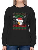 Meowy Christmas Hoodie -SmartPrintsInk Designs