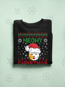 Meowy Christmas Hoodie -SmartPrintsInk Designs
