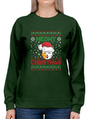 Meowy Christmas Hoodie -SmartPrintsInk Designs