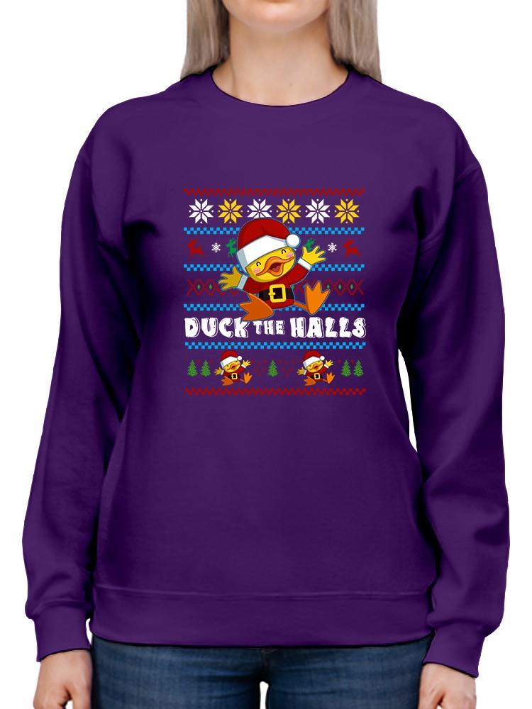 Duck The Halls Hoodie -SmartPrintsInk Designs