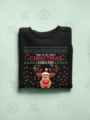 Rudolph Ugly Sweater Hoodie -SmartPrintsInk Designs
