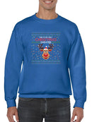 Rudolph Ugly Sweater Hoodie -SmartPrintsInk Designs