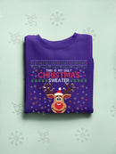 Rudolph Ugly Sweater Hoodie -SmartPrintsInk Designs