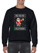 Ho Ho Ho Hold My Beer Hoodie -SmartPrintsInk Designs