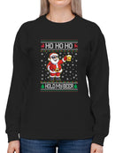 Ho Ho Ho Hold My Beer Hoodie -SmartPrintsInk Designs
